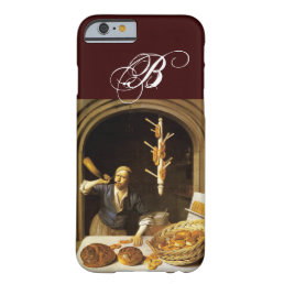 ANTIQUE OVEN  BAKER ,BAKERY BREAD SHOP MONOGRAM BARELY THERE iPhone 6 CASE