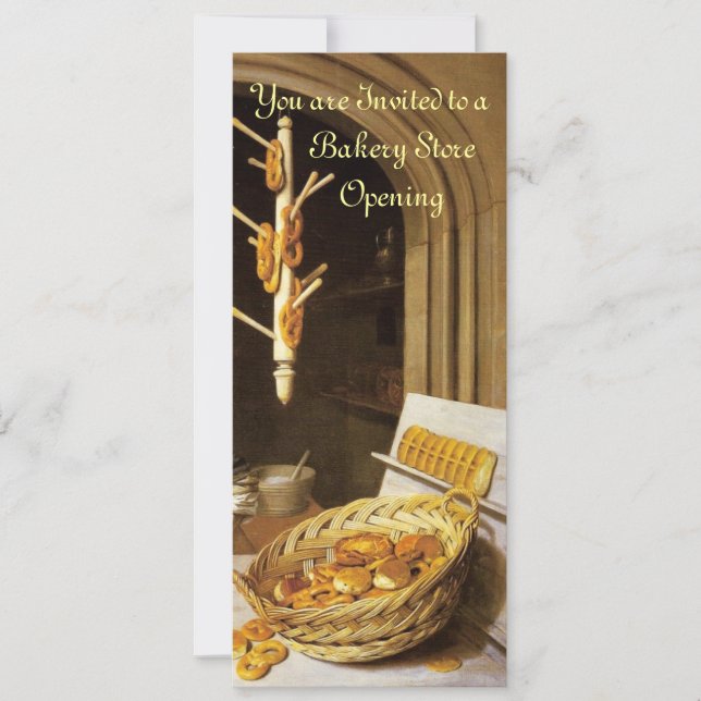 ANTIQUE OVEN  BAKERY BREAKFEAST PARTY INVITATION (Front)