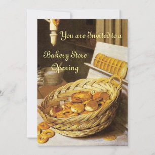 ANTIQUE OVEN BAKERY BREAKFEAST PARTY INVITATION