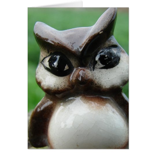 Antique Owl Card