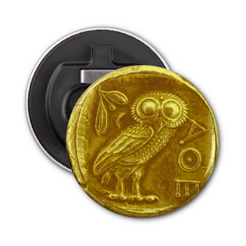 ANTIQUE OWL GOLD COIN BOTTLE OPENER