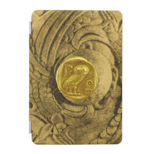 ANTIQUE OWL Gold Greek Coin iPad Mini Cover