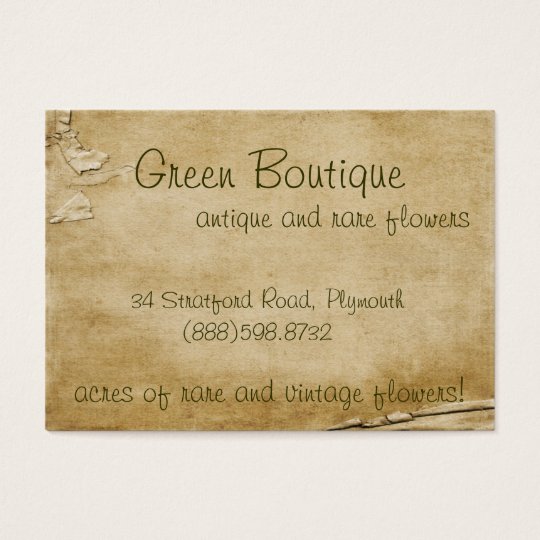 Antique Paper Business Card