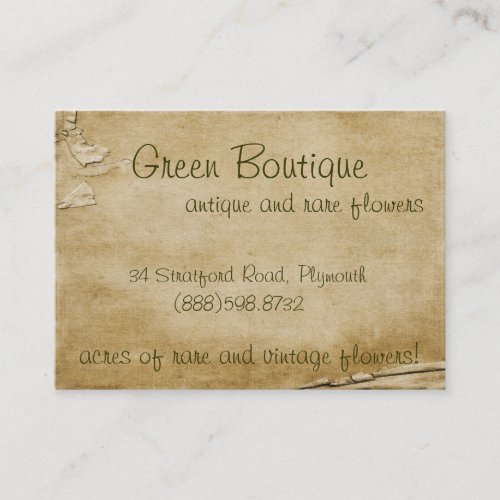 Antique Paper Business Cards