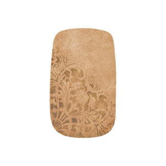 Antique Paper with Worn Pattern Minx Nail Wraps