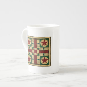Antique Parcheesi Game Board by Ethan Harper Bone China Mug