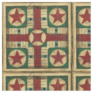 Antique Parcheesi Game Board by Ethan Harper Fabric