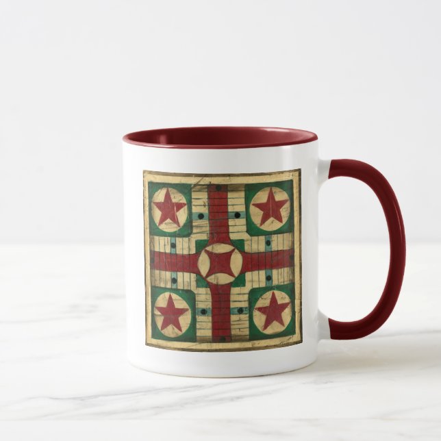 Antique Parcheesi Game Board by Ethan Harper Mug (Right)