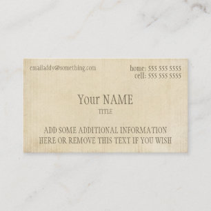 Antique Parchment Business Card
