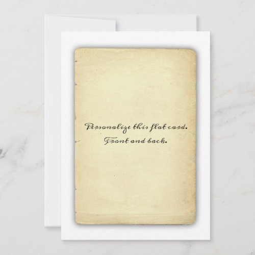 Antique Parchment Page with Drop Shadow Background