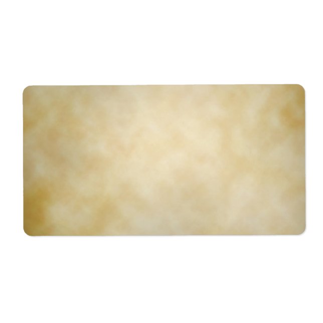 Antique Parchment Vignette Texture Background Label (Front)