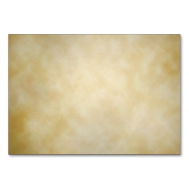 Antique Parchment Vignette Texture Background Table Number (Back)