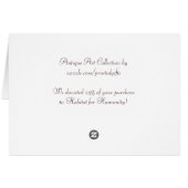 Antique Parchment & Vitruvian Man by Da Vinci Card (Back Horizontal)