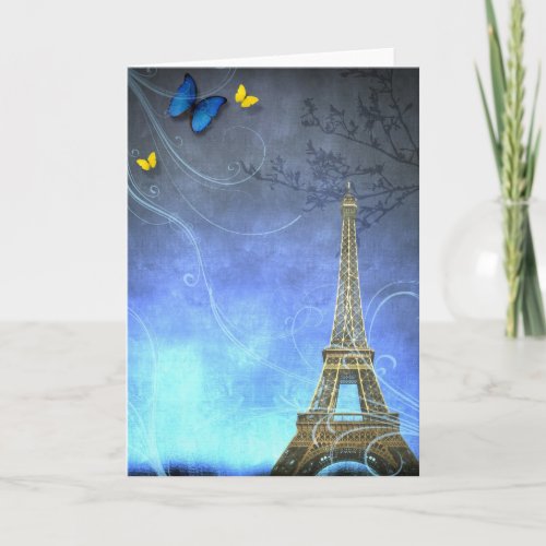 Antique Paris Greeting Card