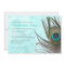 Antique Peacock Feather Wedding Invitations
