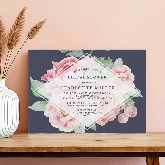 Antique Peony Bridal Shower Invitation (Creator Uploaded)