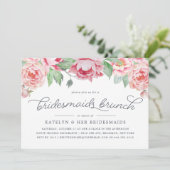 Antique Peony Bridesmaids Brunch Invitation (Standing Front)