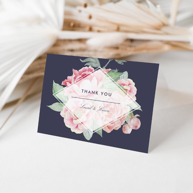 Antique Peony Thank You Card (Creator Uploaded)