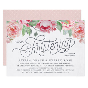twins baptism christening invitations zazzle