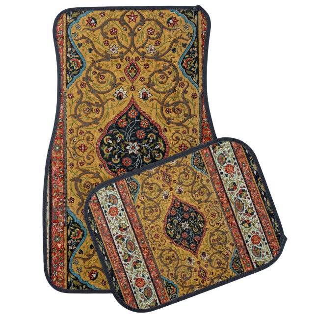 Antique Persian Carpet Elegant Design Car Floor Mat (Set)