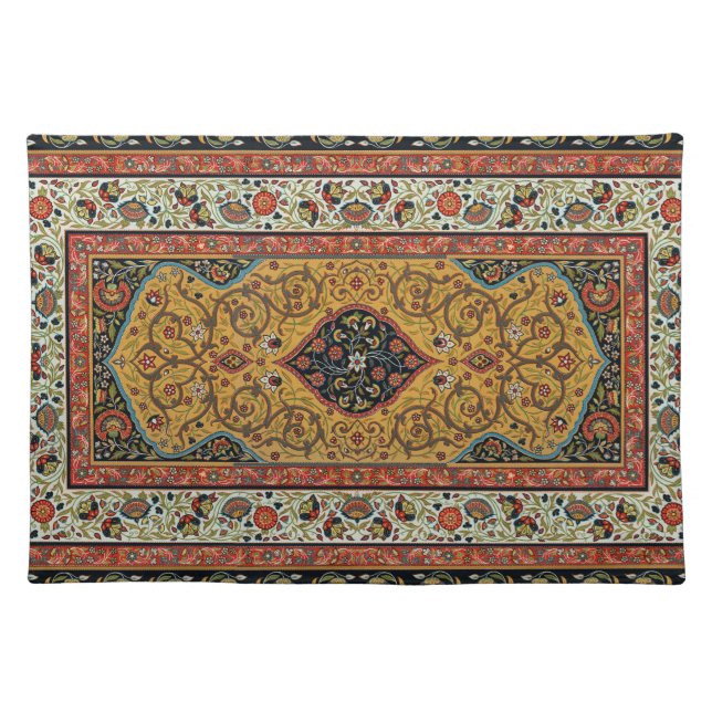 Antique Persian Carpet Elegant Design Cloth Placemat (Front)
