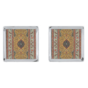 Antique Persian Carpet Elegant Design Cufflinks