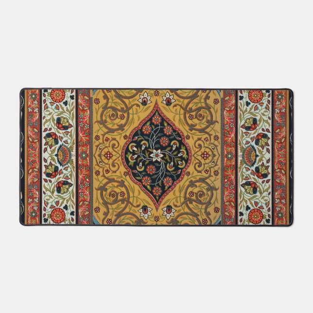 Antique Persian Carpet Elegant Design Desk Mat (Front)