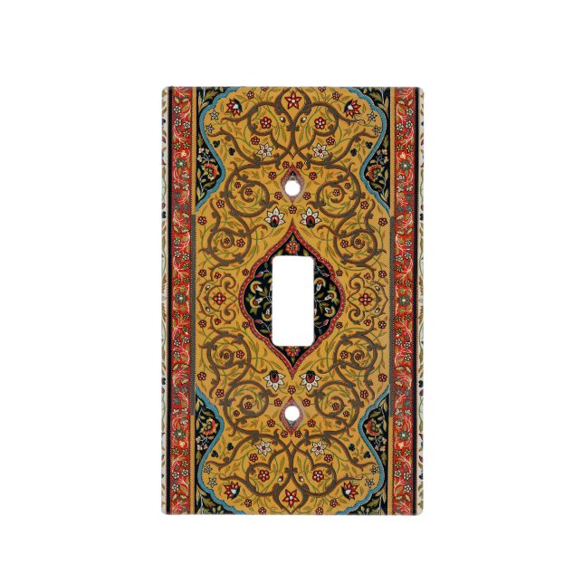 Antique Persian Carpet Elegant Design Light Switch Cover (Front)