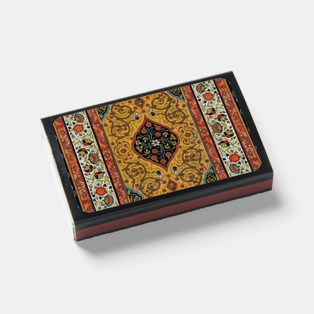 Antique Persian Carpet Elegant Design Matchboxes (Front Closed)