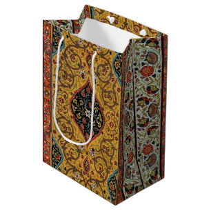 Antique Persian Carpet Elegant Design Medium Gift Bag