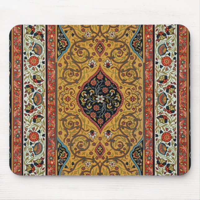 Antique Persian Carpet Elegant Design Mouse Pad (Front)