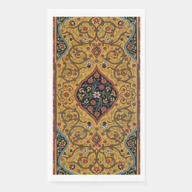 Antique Persian Carpet Elegant Design Paper Guest Towels (Front)