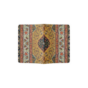 Antique Persian Carpet Elegant Design Passport Holder