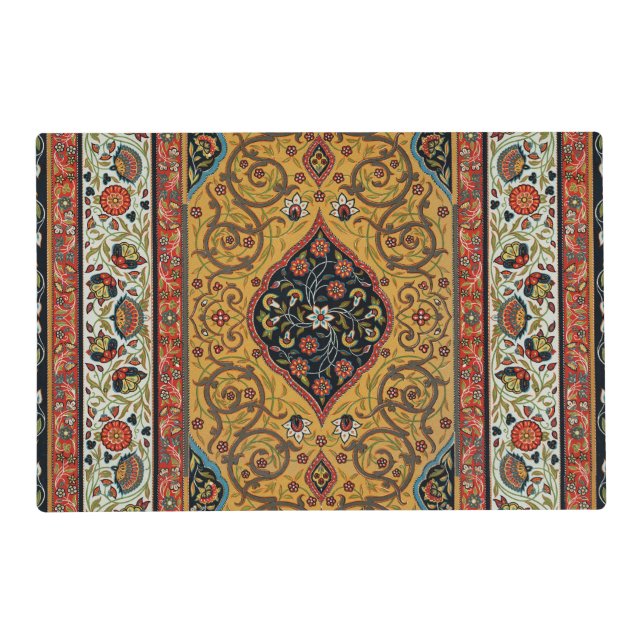 Antique Persian Carpet Elegant Design Placemat (Front)