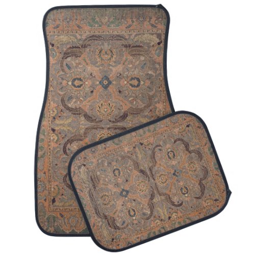 Antique Persian Carpet Muted Beige Car Mat