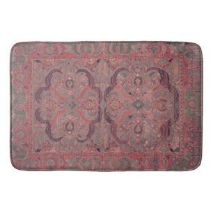 Antique Persian Carpet Pink Bath Mat