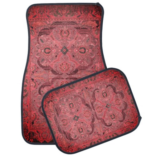 Antique Persian Carpet Red Car Mat