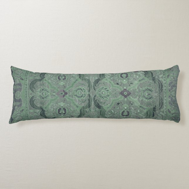 Antique Persian Carpet Sage Green Body Cushion (Front)