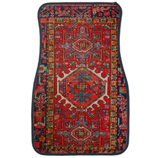 Antique Persian Orient Decoration Distress Vintage Car Floor Mat