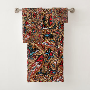 Antique Persian Pattern Bath Towel Set