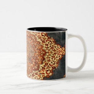 Antique Persian Pattern Look Two-Tone Coffee Mug