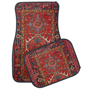 Antique Persian Pattern, Oriental Car Floor Mat