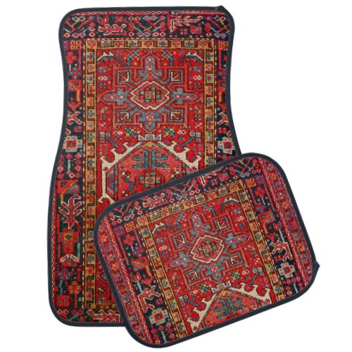 Antique Persian Pattern Oriental Car Floor Mat