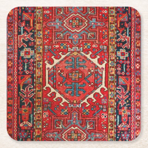 Antique Persian Pattern Oriental  Square Paper Coaster