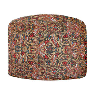 Antique Persian Pattern Pouf