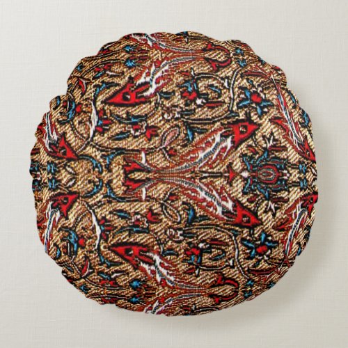 Antique Persian Pattern Round Pillow