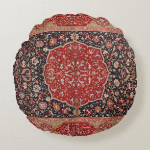Antique Persian Pattern, Vintage Oriental pattern Round Pillow