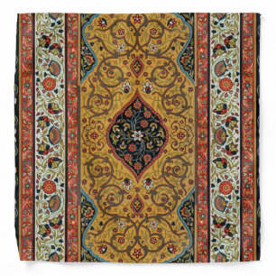 Antique Persian Rich Carpet Elegant Rug Carpet Bandana