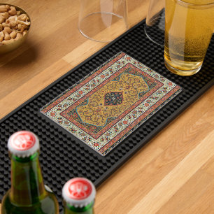 Antique Persian Rich Carpet Elegant Rug Carpet Bar Mat