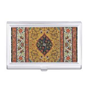 Antique Persian Rich Carpet Elegant Rug Carpet Business Card Case